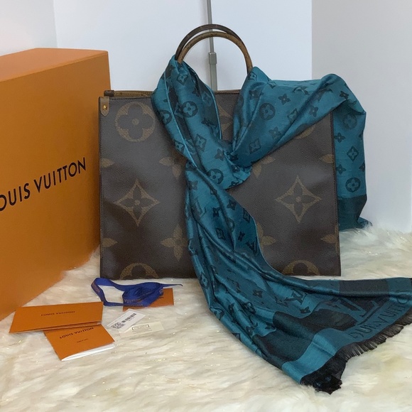 NWT Louis Vuitton ONTHEGO GM Tote Shoulder Bag Giant Monogram Brown + Extras ! - Picture 10 of 15